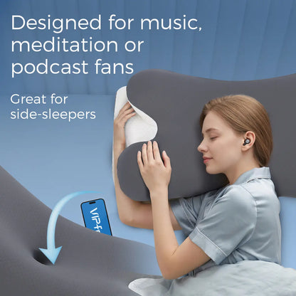 ERGONOMIC NECK SUPPORT FOR COOLER, BETTER SLEEP