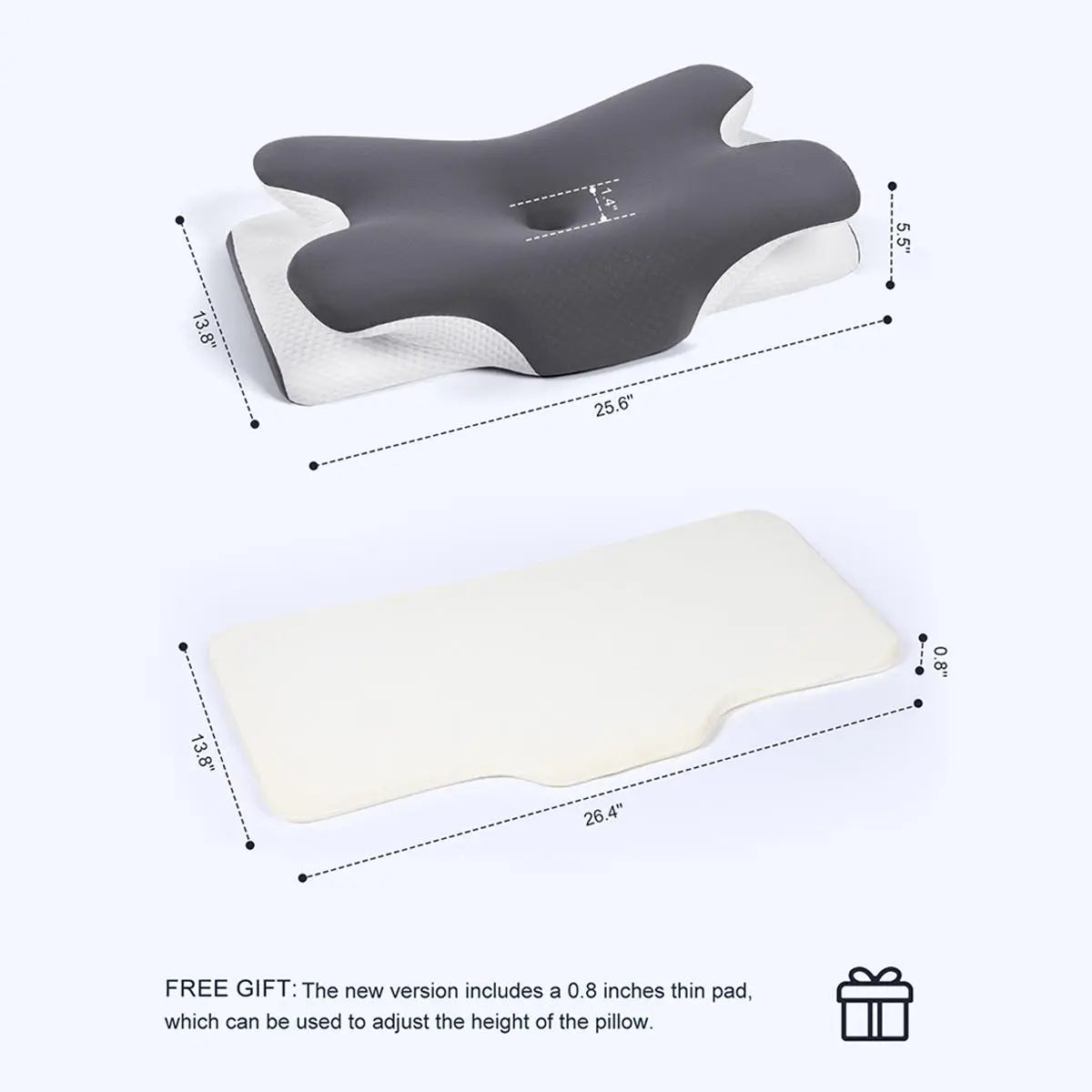 ERGONOMIC NECK SUPPORT FOR COOLER, BETTER SLEEP